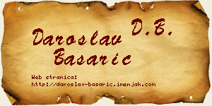 Daroslav Basarić vizit kartica